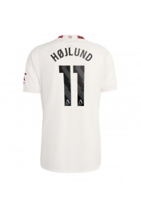Manchester United Rasmus Hojlund #11 Jalkapallovaatteet Kolmaspaita 2023-24 Lyhythihainen